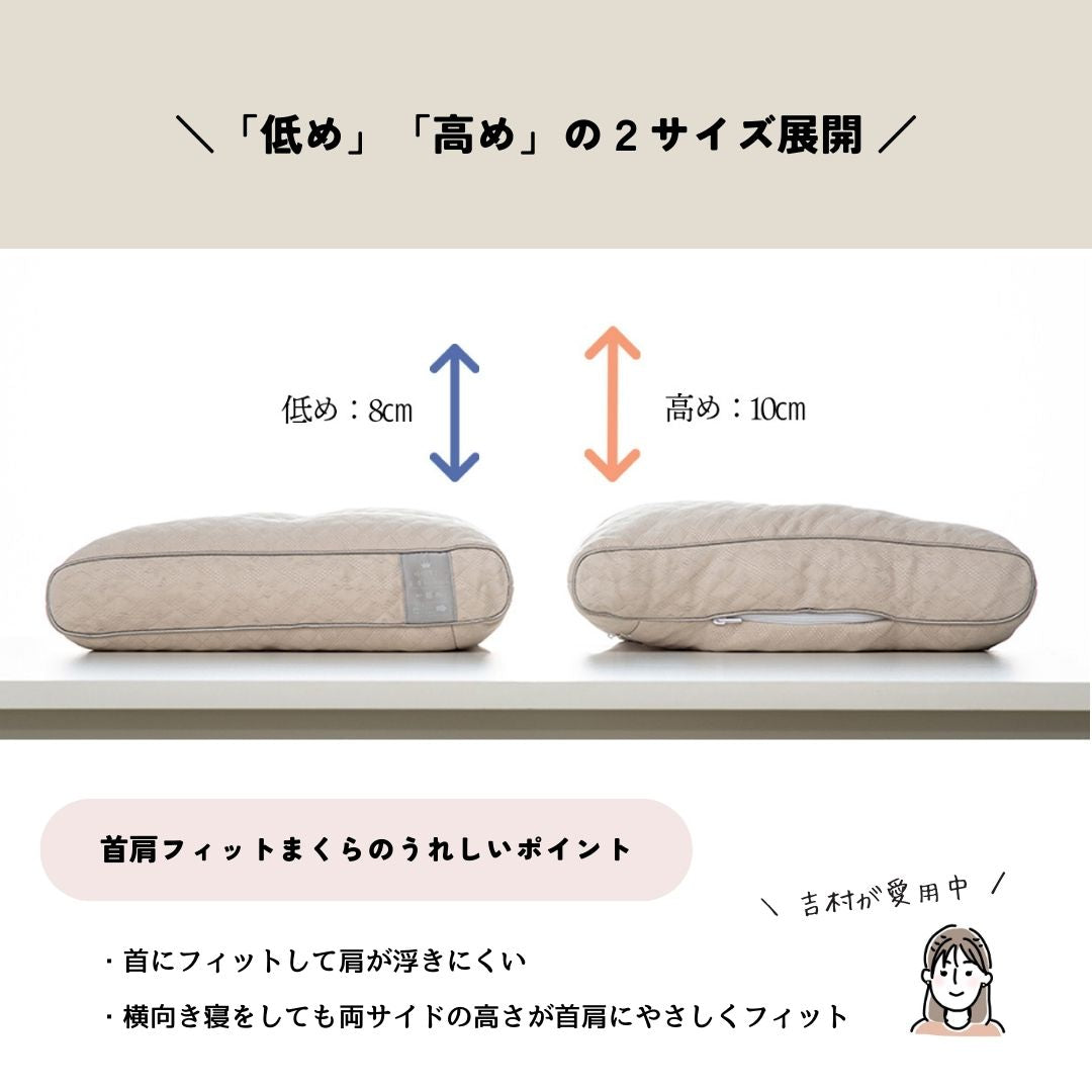 首肩フィット 西川 (Nishikawa) 睡眠博士 首肩フィット 枕 低め